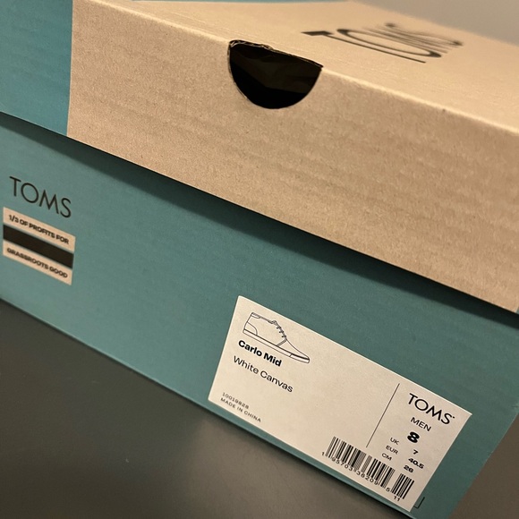 Men’s TOMS carlo mid sneaker size 8 - Picture 5 of 5